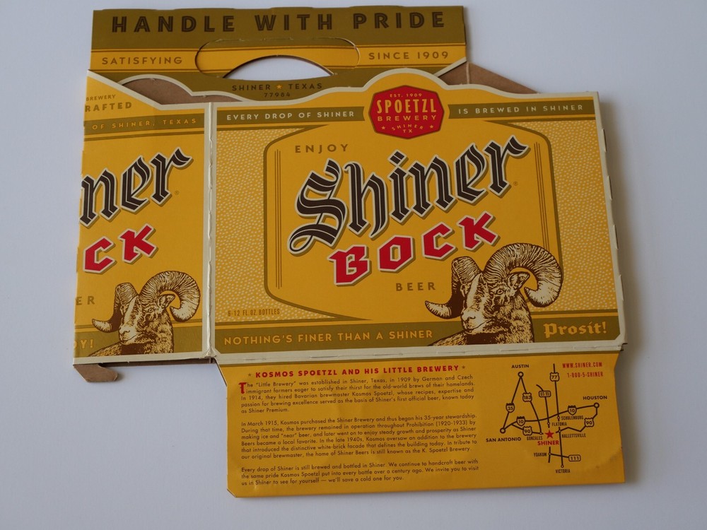 Shiner - Ruby Redbird - Cardboard Carryout - Beer Advertising