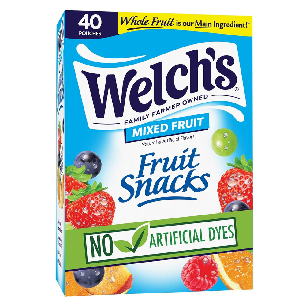 Fruit Snacks, Mixed Fruit, Bulk Pack, Individual Single Serve Bags, 0.8 Oz (Pack