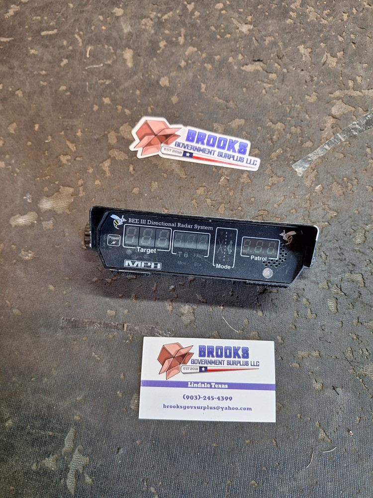 MPH Bee 3 directional radar USED display with sunshade