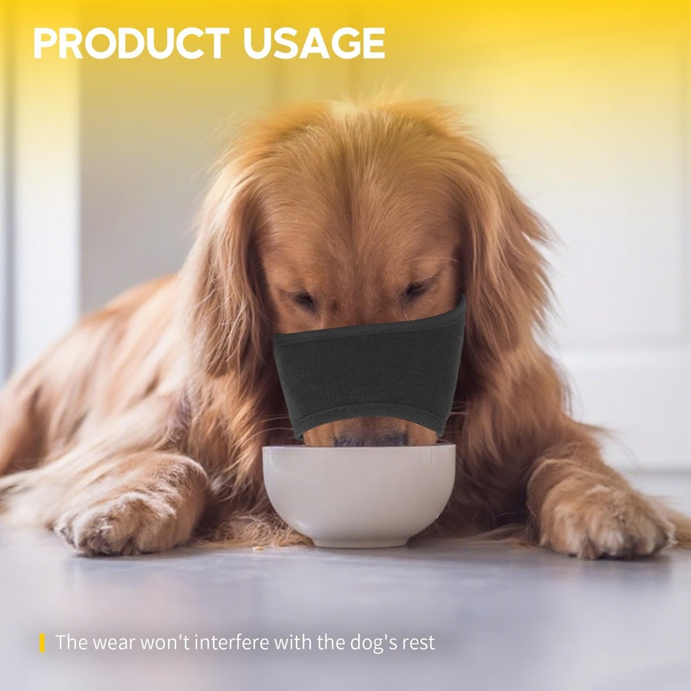 3 PCS Soft Anti Bark Muzzles Prevent Biting Small Dog Muzzle Breathable Mesh