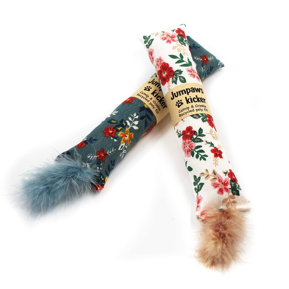 Jumpaws 2 Pack Natural Interactive Catnip & Silvervine Cat Kicker with...