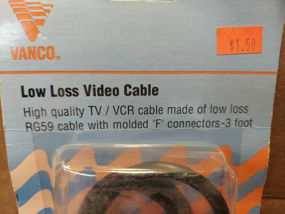 VANCO HCFF3 TV/VCR CABLE ~~ NEW!!~~