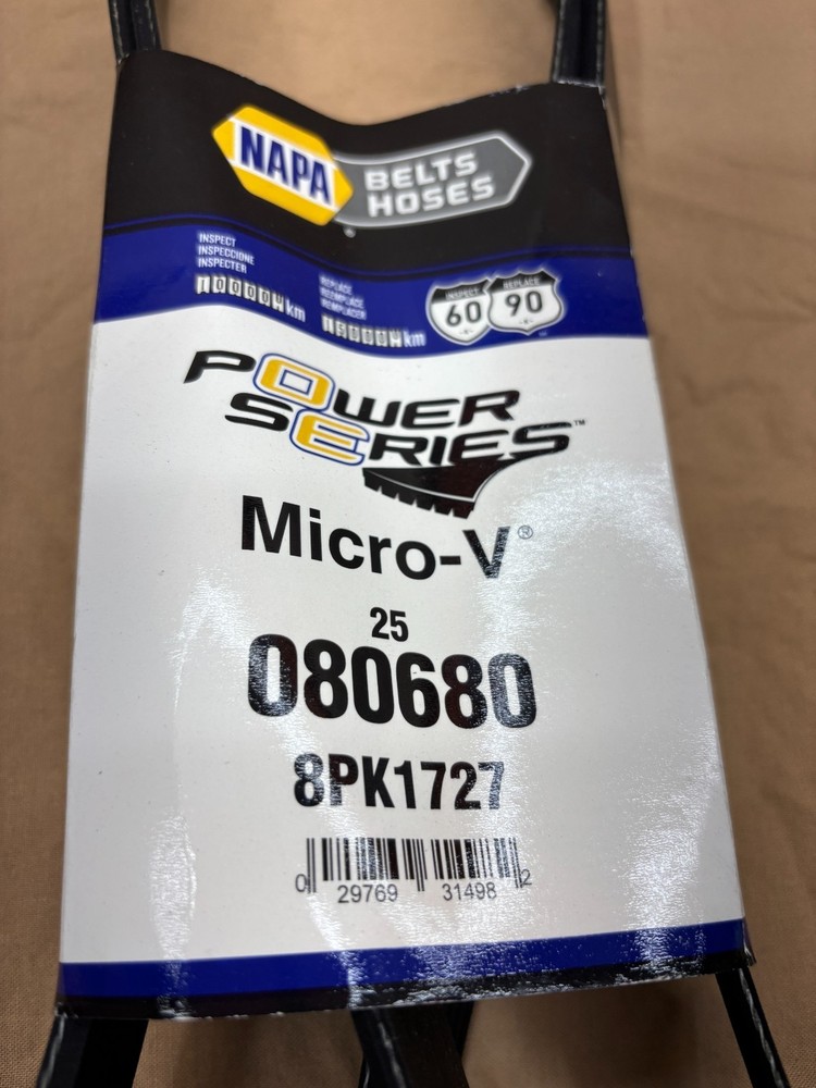 Gates 080680 Micro-V Serpentine Belt Replacement Part NAPA