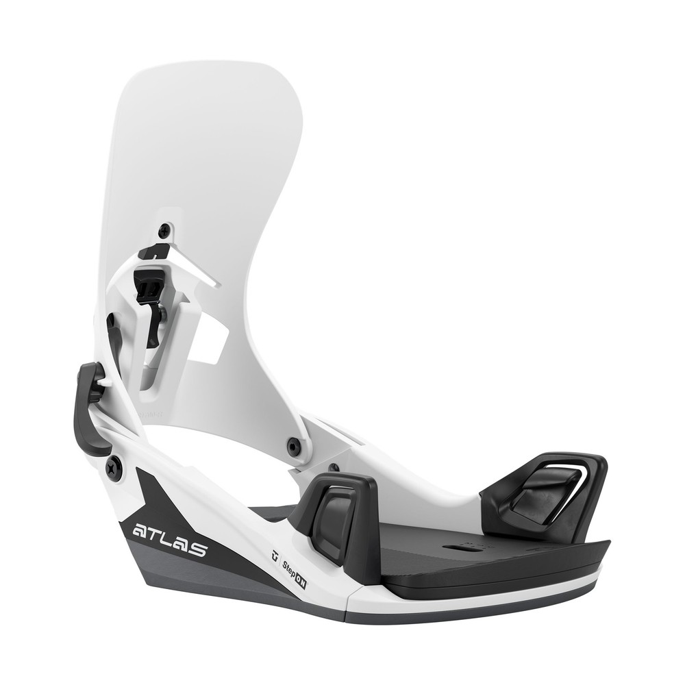 Union Atlas Step On Men's Snowboard Bindings, White, Medium MY26
