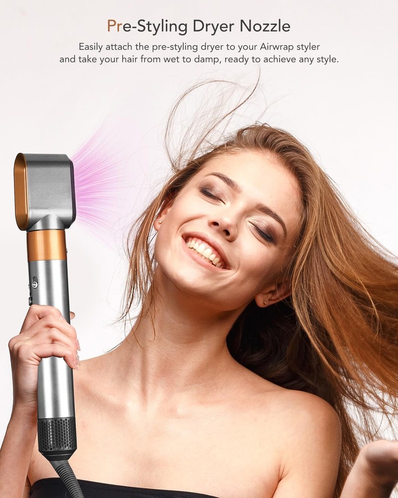 Pre-Styling Dryer Nozzle for Dyson Airwrap HS01/HS05 – Fast Drying Attachment,