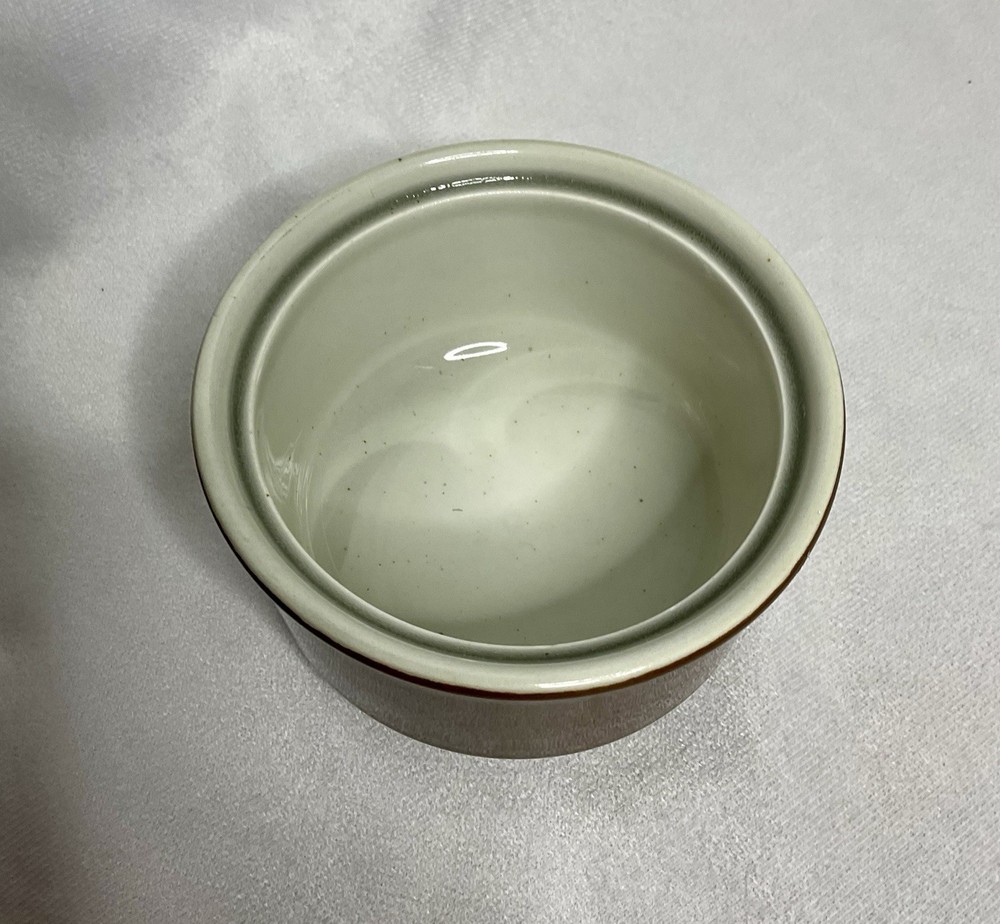 Brown & Ivory Sugar Bowl with Lid