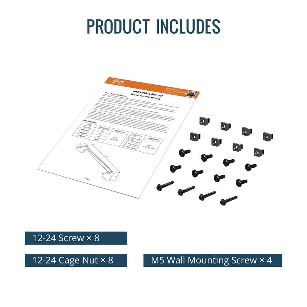 2U Foldable Vertical Wall Mount Rack Patch Panel Server Bracket For 19 Inch