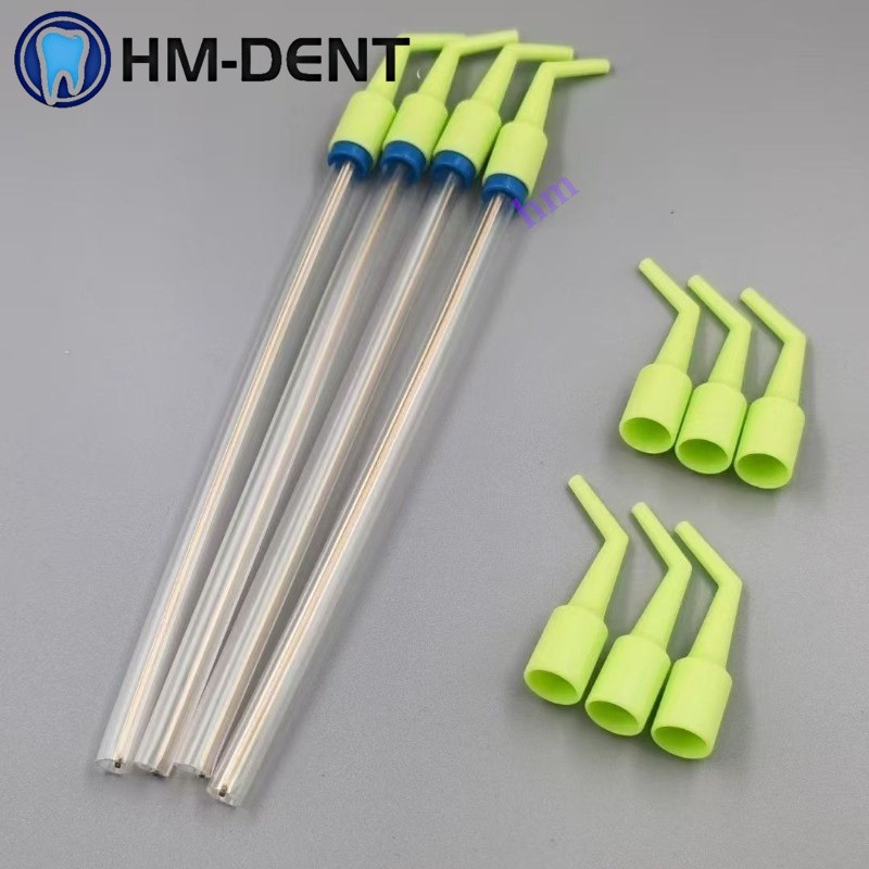 10x Dental Saliva Ejector Adapter Autoclavable Suction Tip Conversion Head Straw