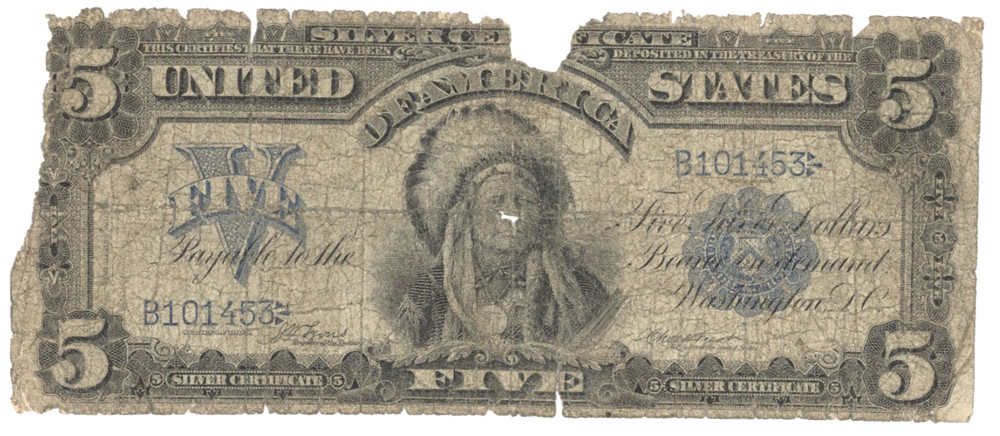 FR 272 1899 $5 LARGE SIZE SILVER CERTIFICATE **AFFORDABLE**