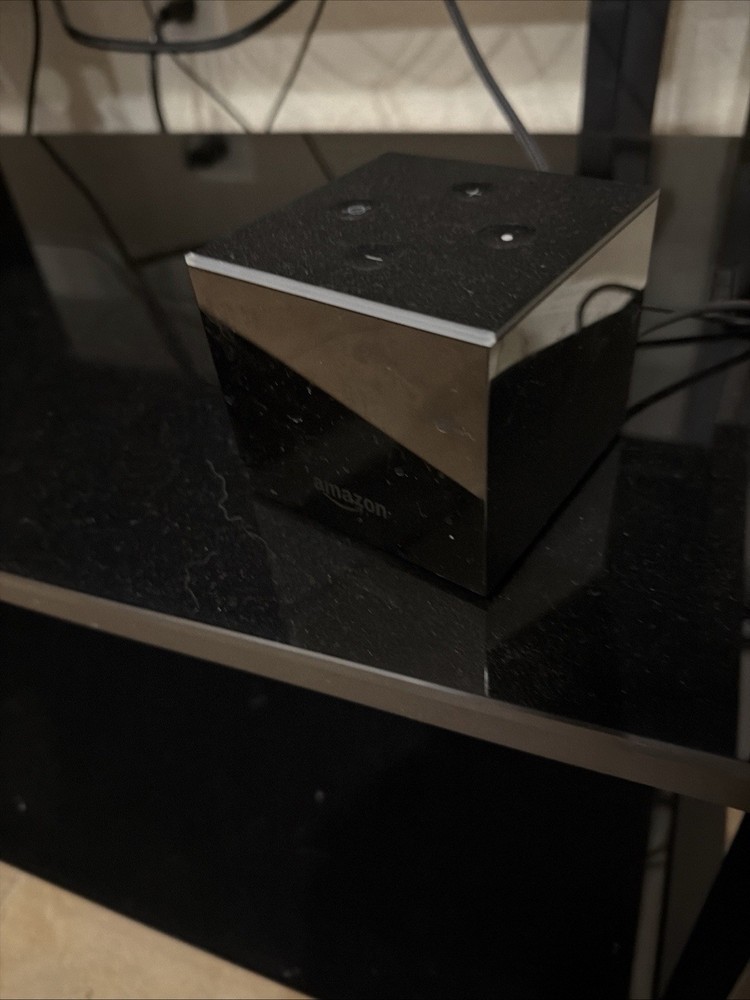 Amazon Fire TV Cube Media Streamer Box Black with Power Adapter