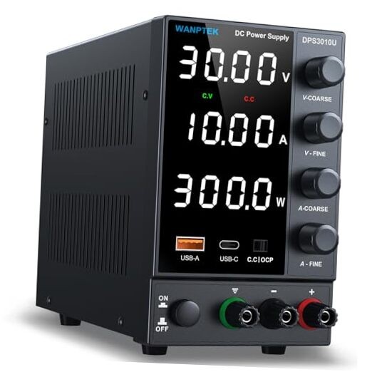 DC Power Supply Variable Adjustable Switching Regulated Bench Power 0-30V 0-10A