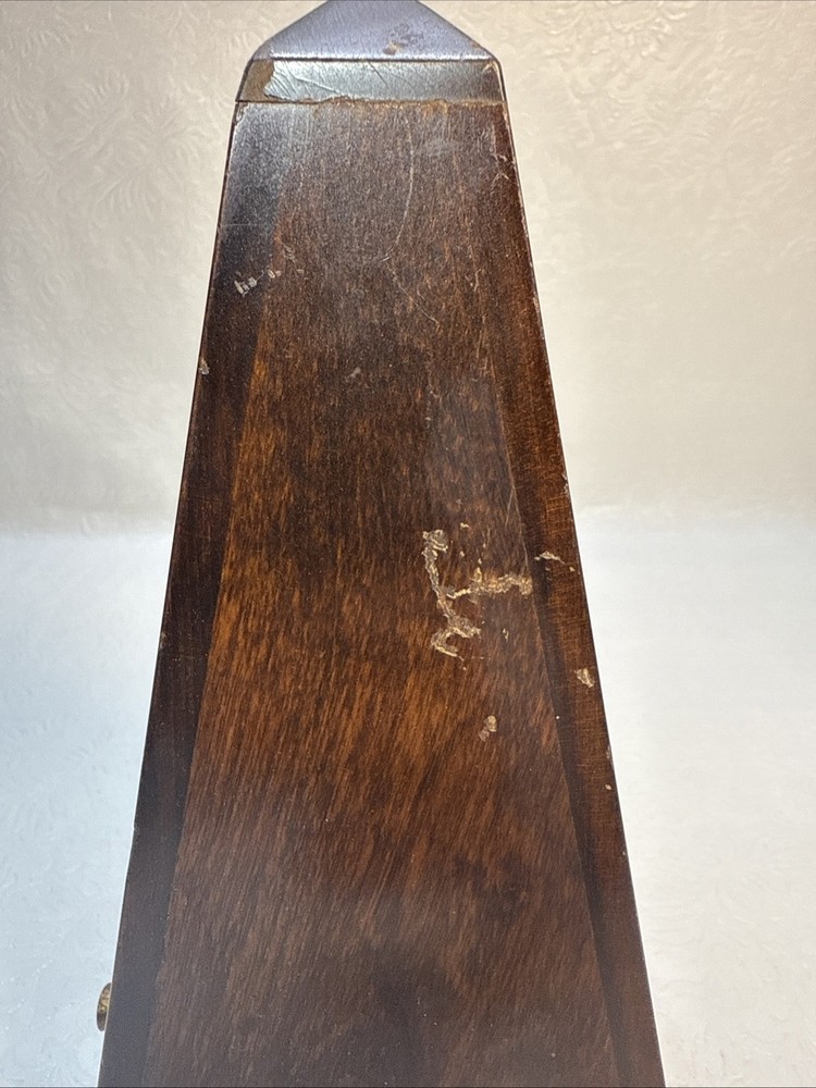 Seth Thomas Metronome De Maelzel Missing Bottom Works as Intended