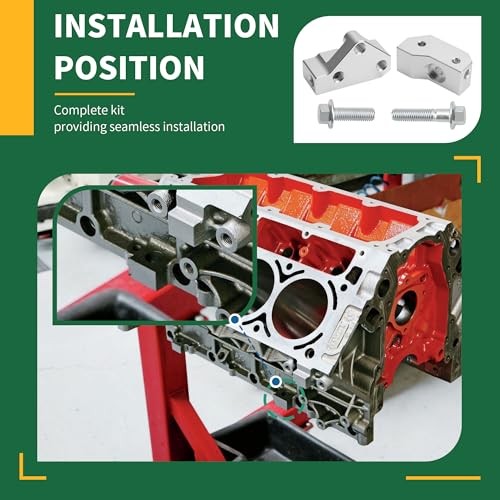 Knock Sensor and Hardnesses Relocation Bracket Kit for GM Gen 3 LS V8 Engines
