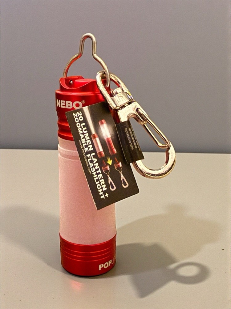 2-Pack NEBO 20 Lumen Pop-Up Lantern Flashlight – Compact LED Camping Light