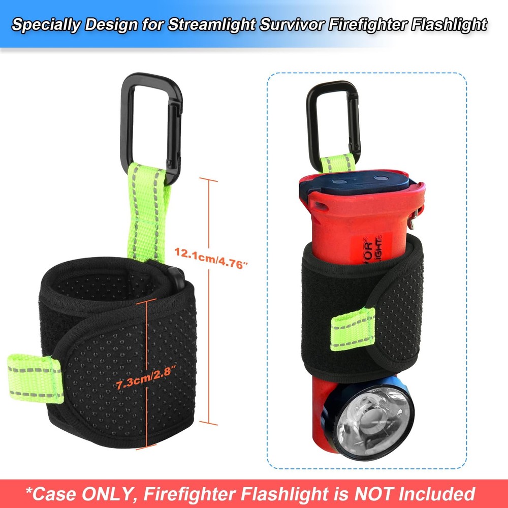 Inverted Flashlight Holder for Streamlight,Anti-Slip Nylon Strap with Black