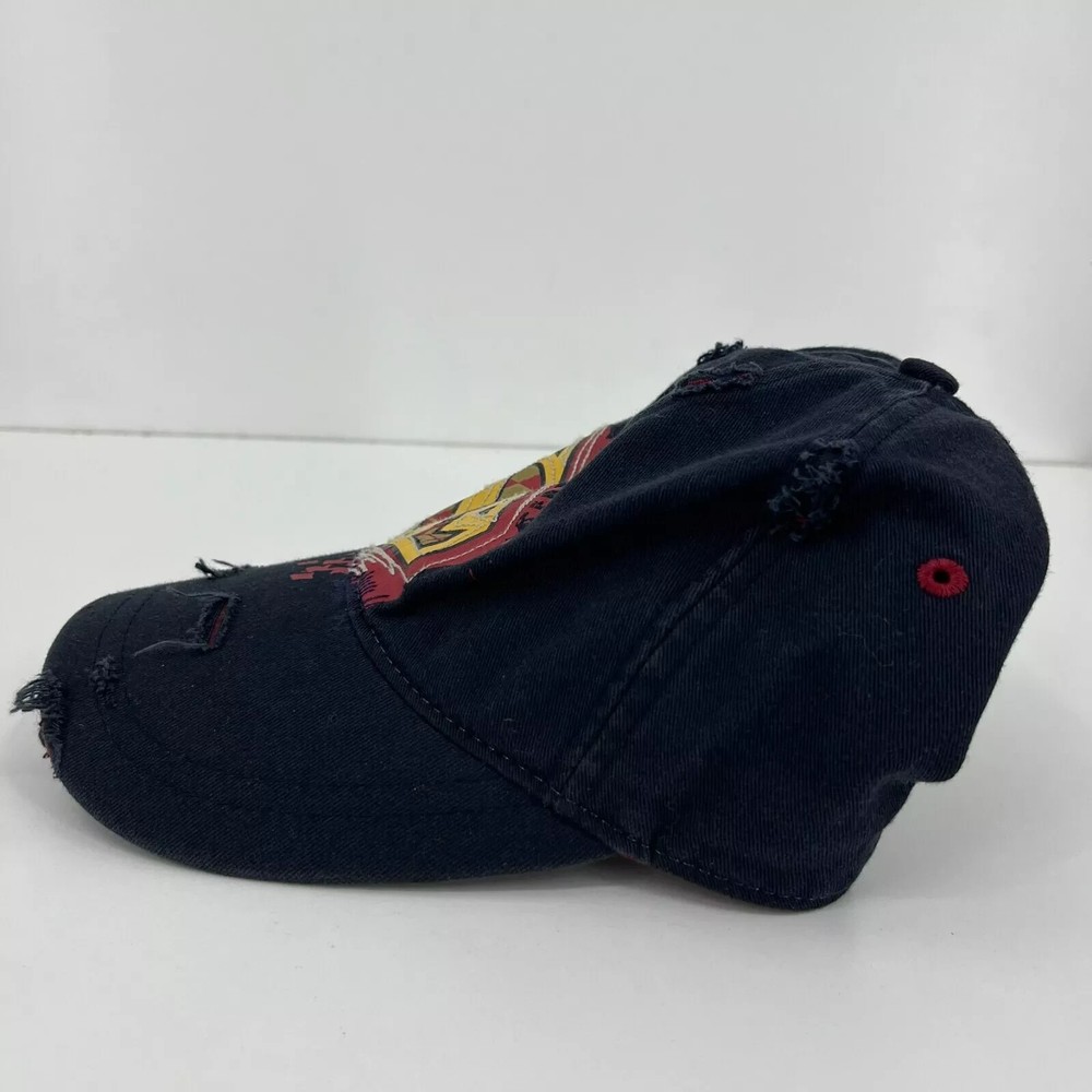 DC Comics Drew Pearson Strapback Hat Youth Size Blue Superman Logo Distressed