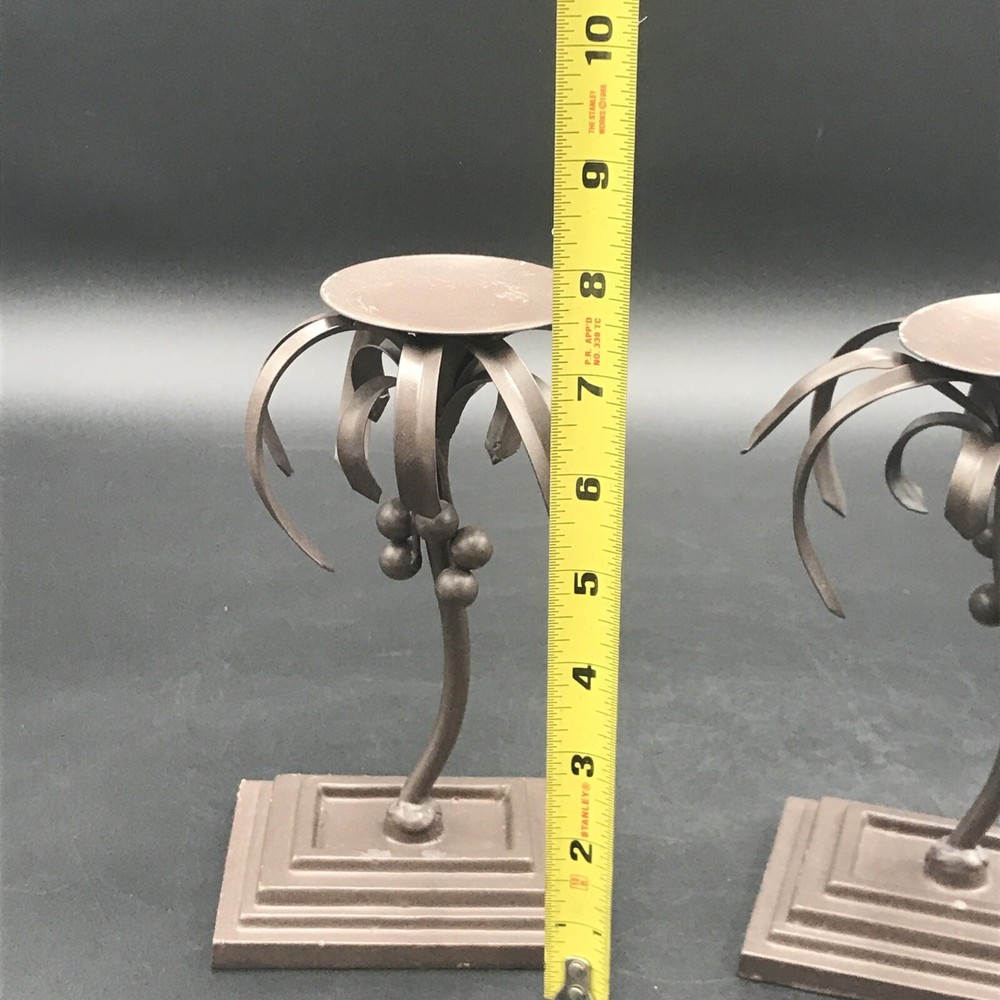 Elements Palm Tree Tiki Candle Holders