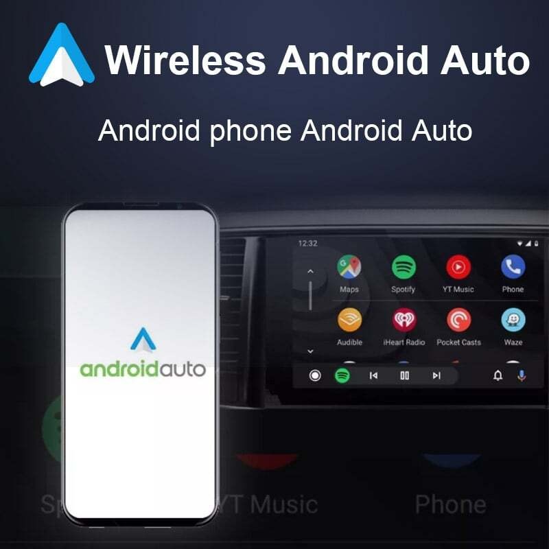 2-in-1 Wireless CarPlay Adapter&Android Auto Wireless Adapter, Plug&Play