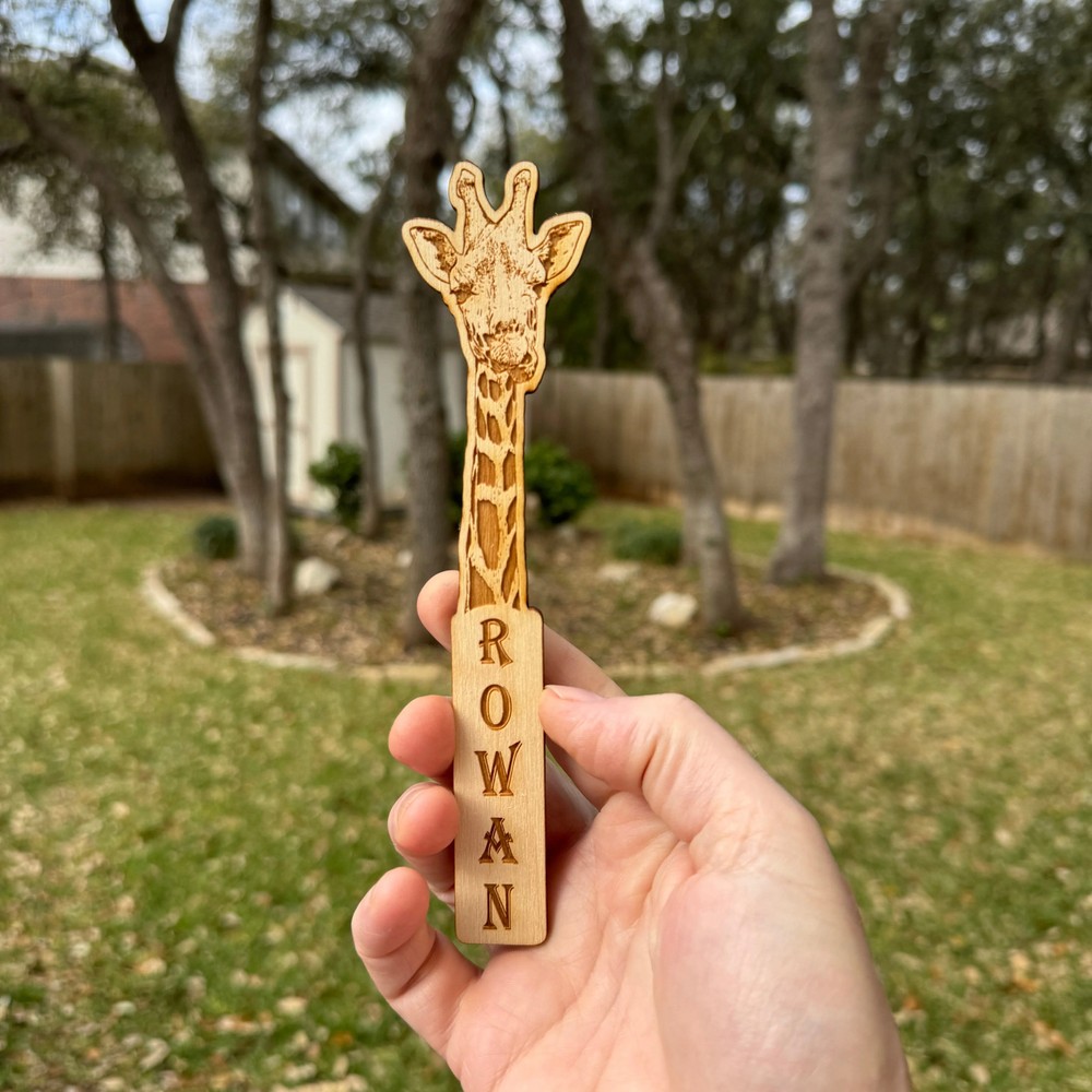 Bookmark - PERSONALIZED - Giraffe