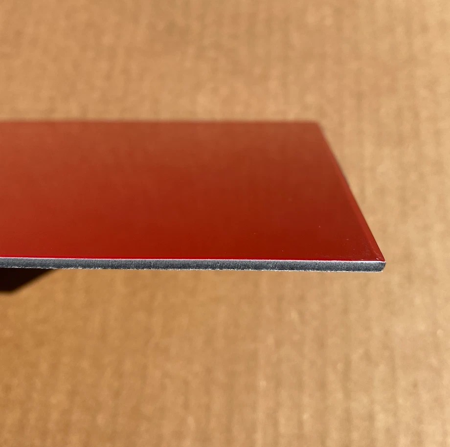 5.9" x7" Aluminum Composite Sheet Red .080" (2mm) Panel ACP, ACM