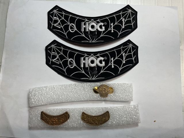 2011 HOG Patch and Pin set Harley Owners Group Member rocker