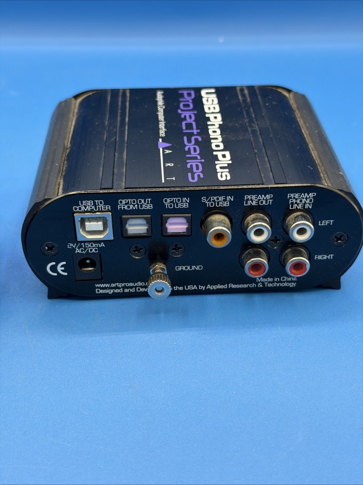 ART USB Phono Plus Project Series (tm) Phono Preamp & Audio Interface