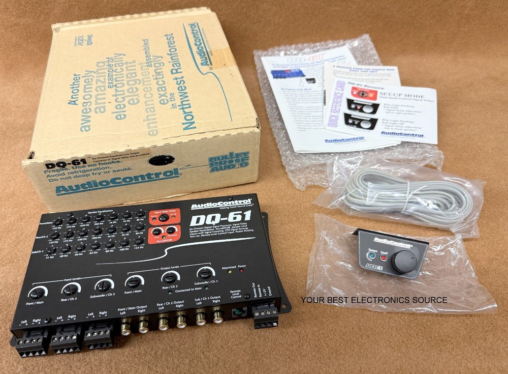 Audio Control DQ61 Factory Sound Processor w/ Equalization & Time Delay (BLACK)