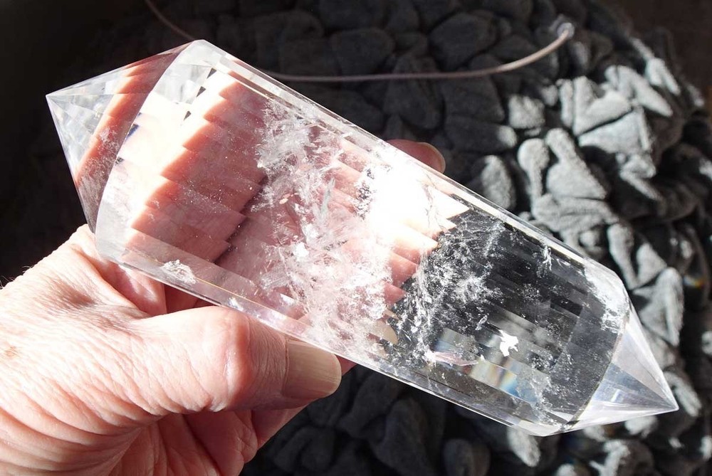Clear Quartz Vogel 24-sided Crystal - v2002