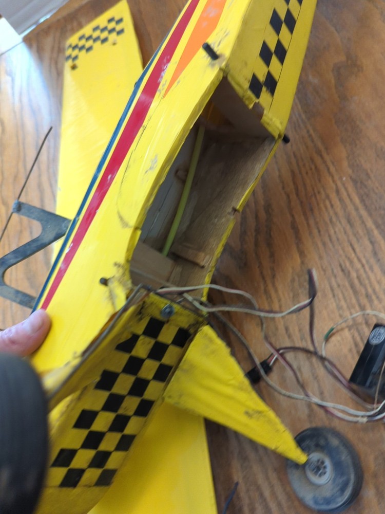 Vintage Yellow Model Airplane