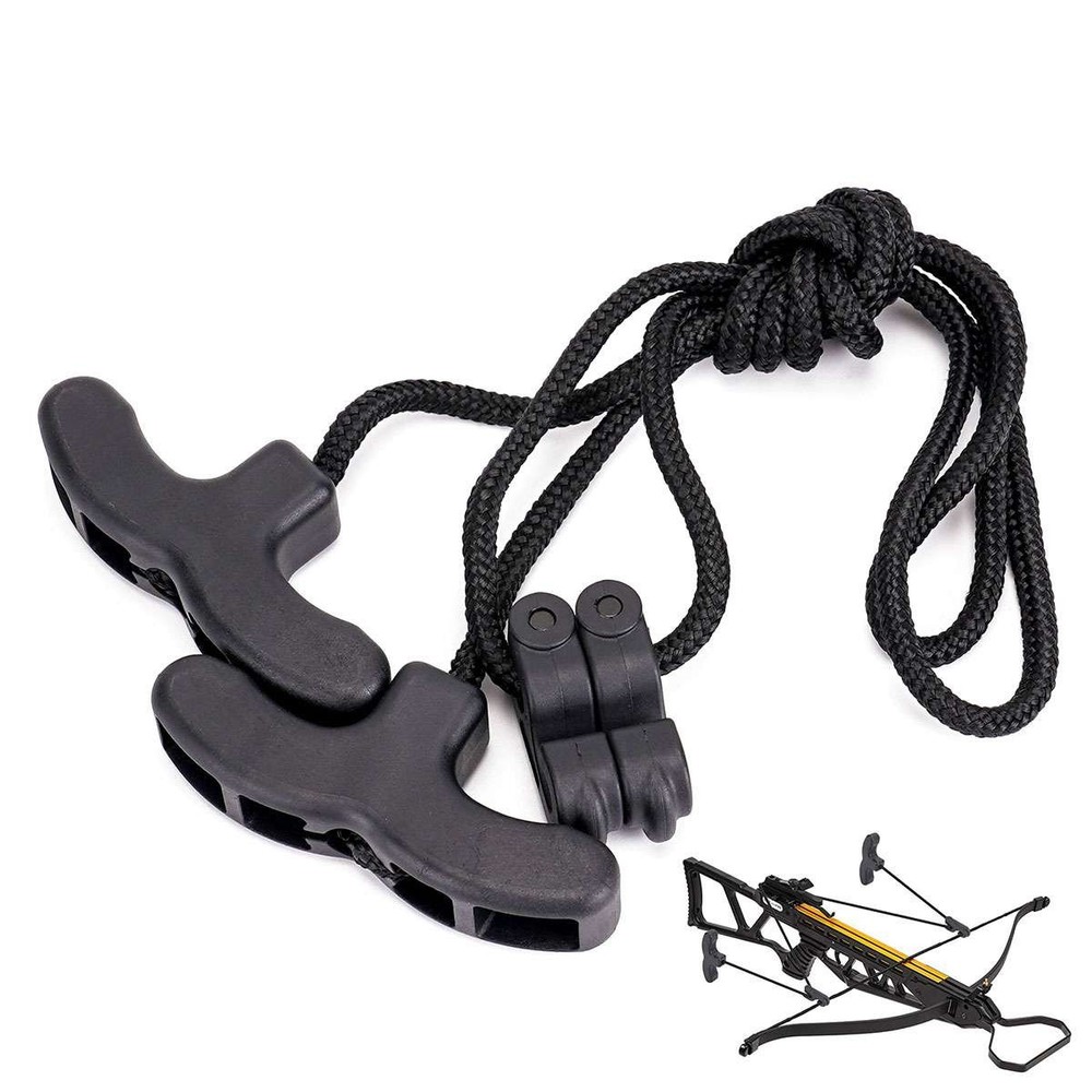 Universal Double Handle Crossbow Rope Cocking Device for Archery Hunting Handle