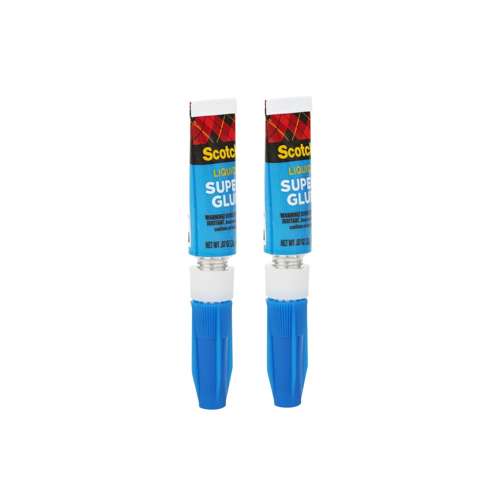Scotch® Super Glue Liquid AD117, .07 oz, 2-Pack