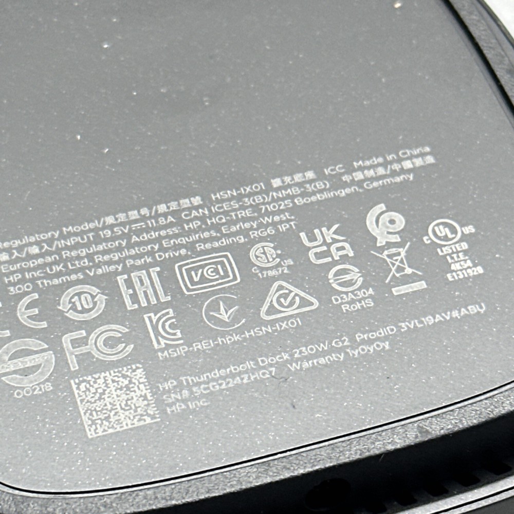 HP HSN-IX01 THUNDERBOLT DOCK