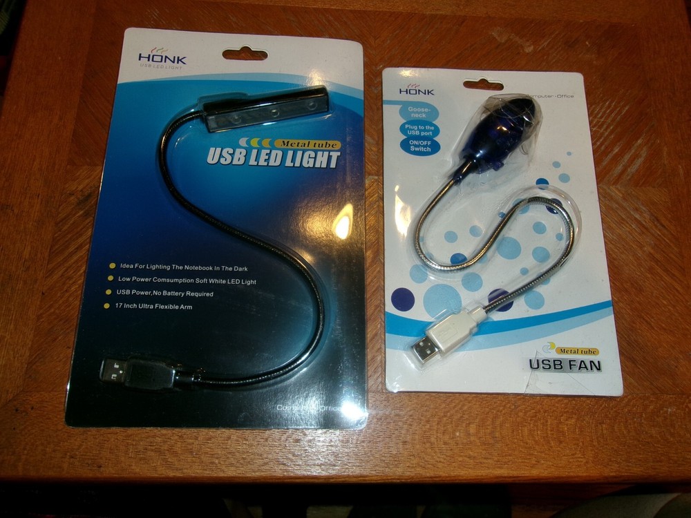 Honk LED Lighting USB Fan & USB LED LIGHT COMBO BRAND NEW IN PACKAGE