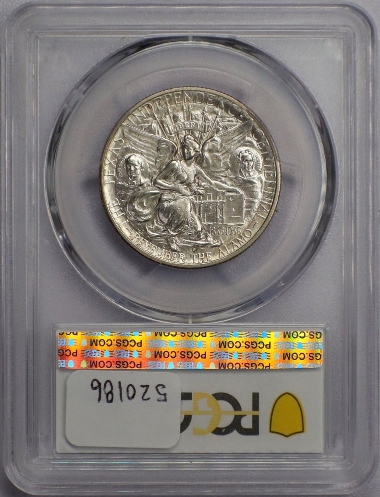 1936-S 50c Texas Commemorative Half Dollar - PCGS MS 67+ CAC