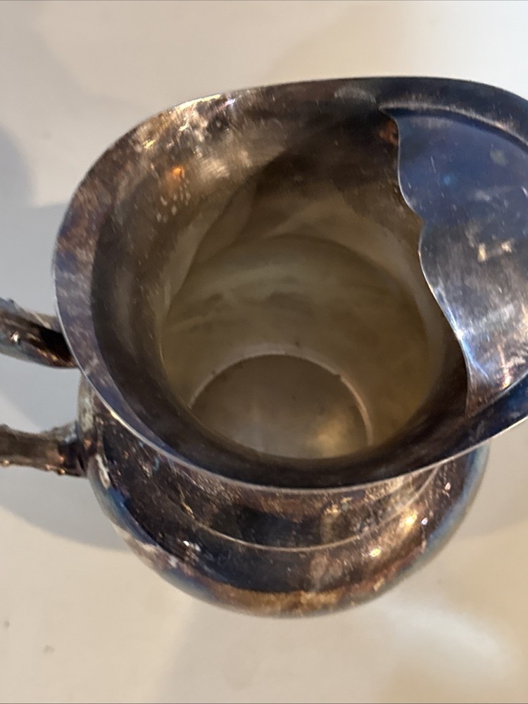 Wm Rogers Water Pitcher Beverage Server Silverplate Footed, International