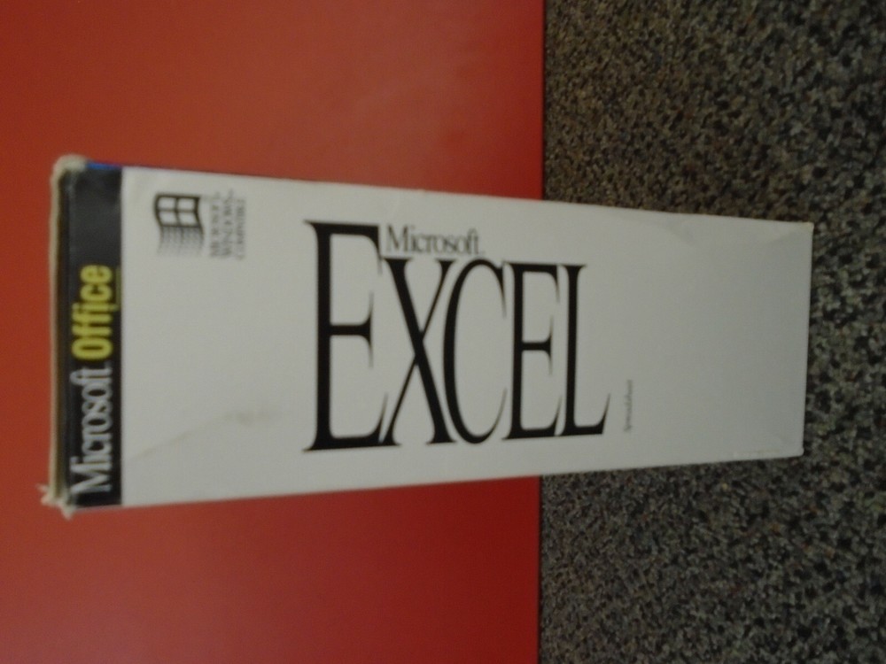 Vintage microsoft Excel Microsoft Office (Books and box only)