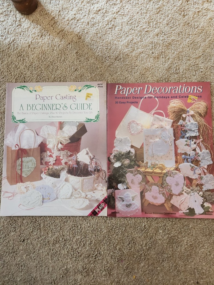 Paper Casting instruction booklet, beginner's guide and project instructions,