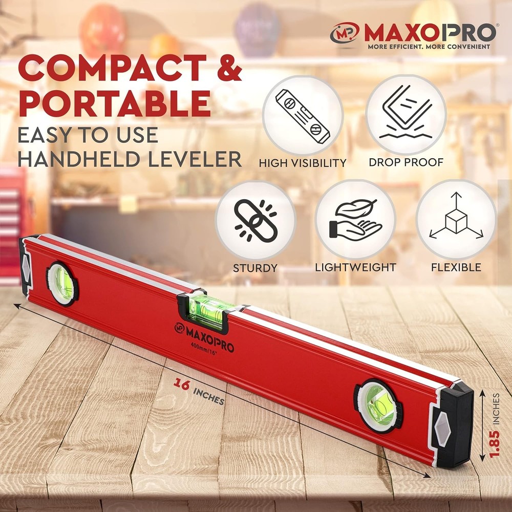 Magnetic torpedo level tool for construction