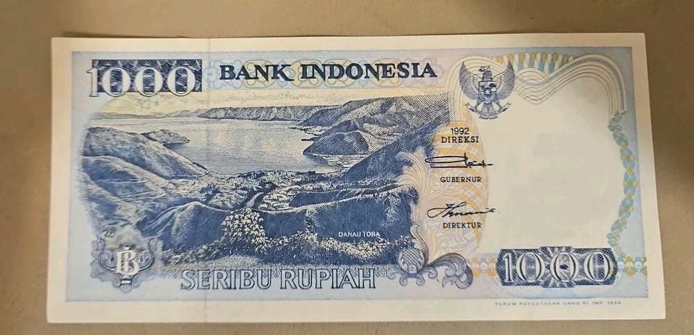 1992 Indonesia 1000 Rupiah Note