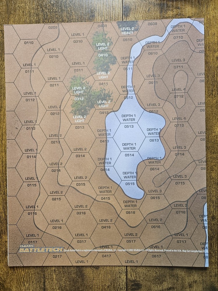 Classic Battletech 2003 Map Set Compilation #1 - 22 Total Maps (Missing Two) VG
