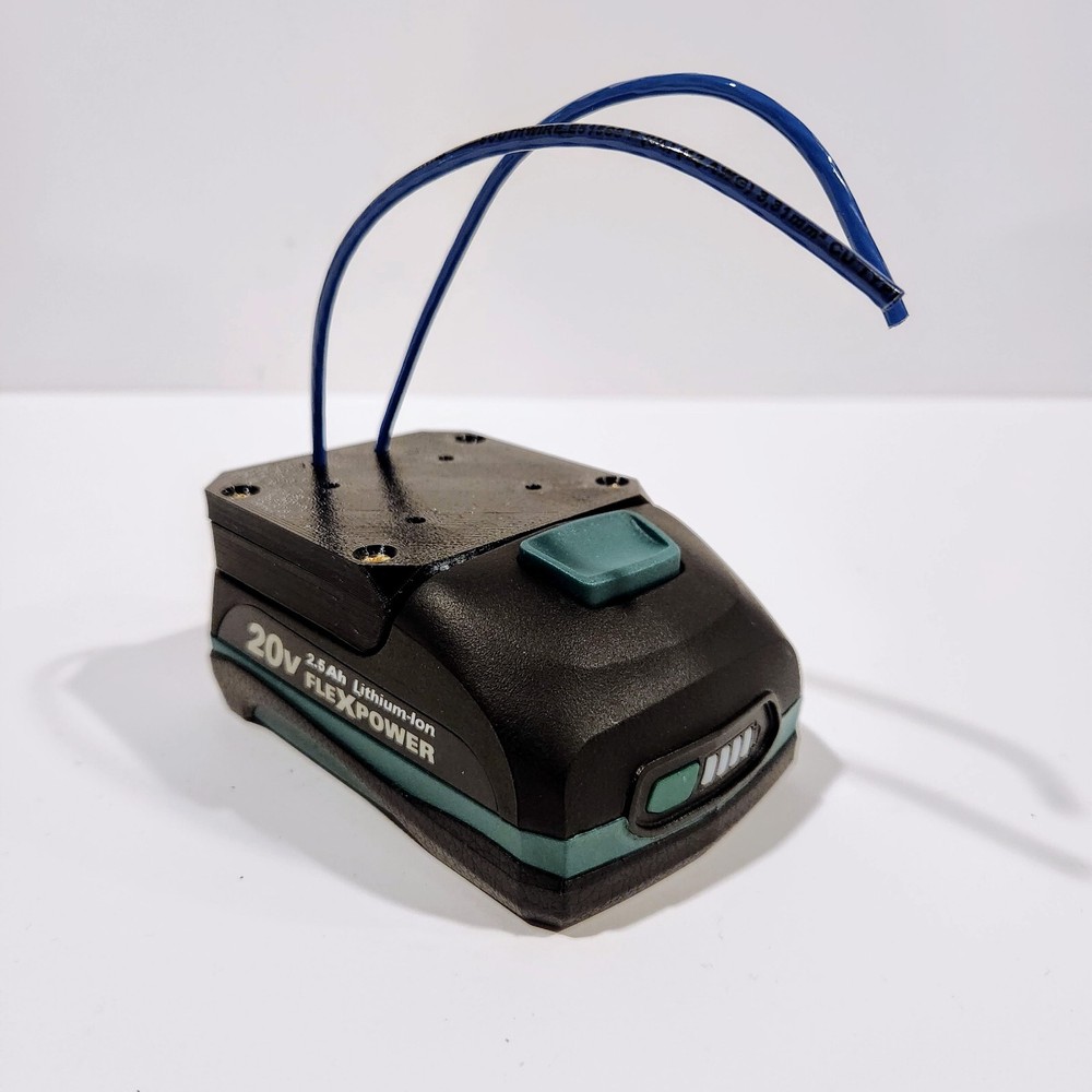 Power Source Adapter Dock for Masterforce 20v Battery - Adjustable - 12 AWG