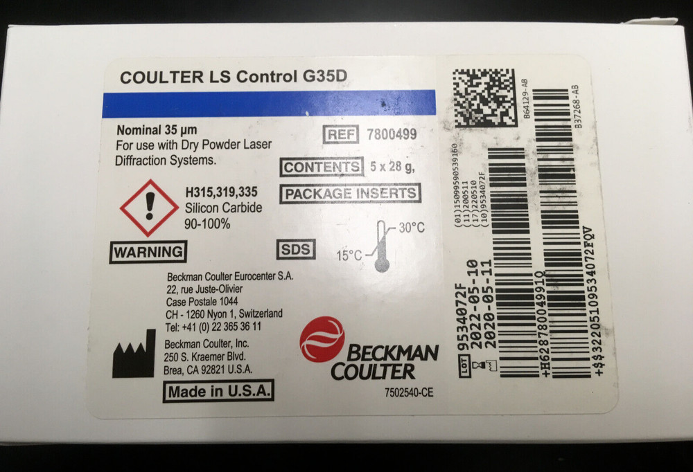 Coulter Laser Diffraction Particle Size Standards - 35 micron - Silicon Carbide