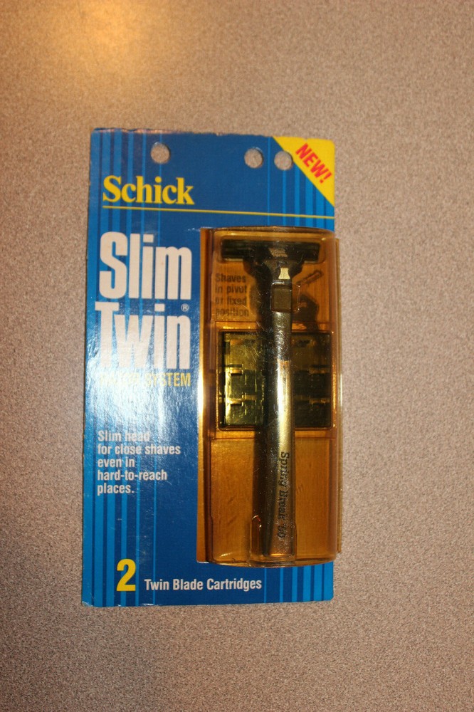Vintage NOS Schick Slim Twin Plus Razor System
