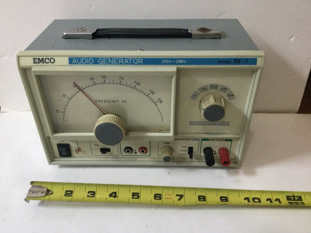 Emco SS-1 Audio Function Generator, 20hz-2mhz, Frequency generator - Working