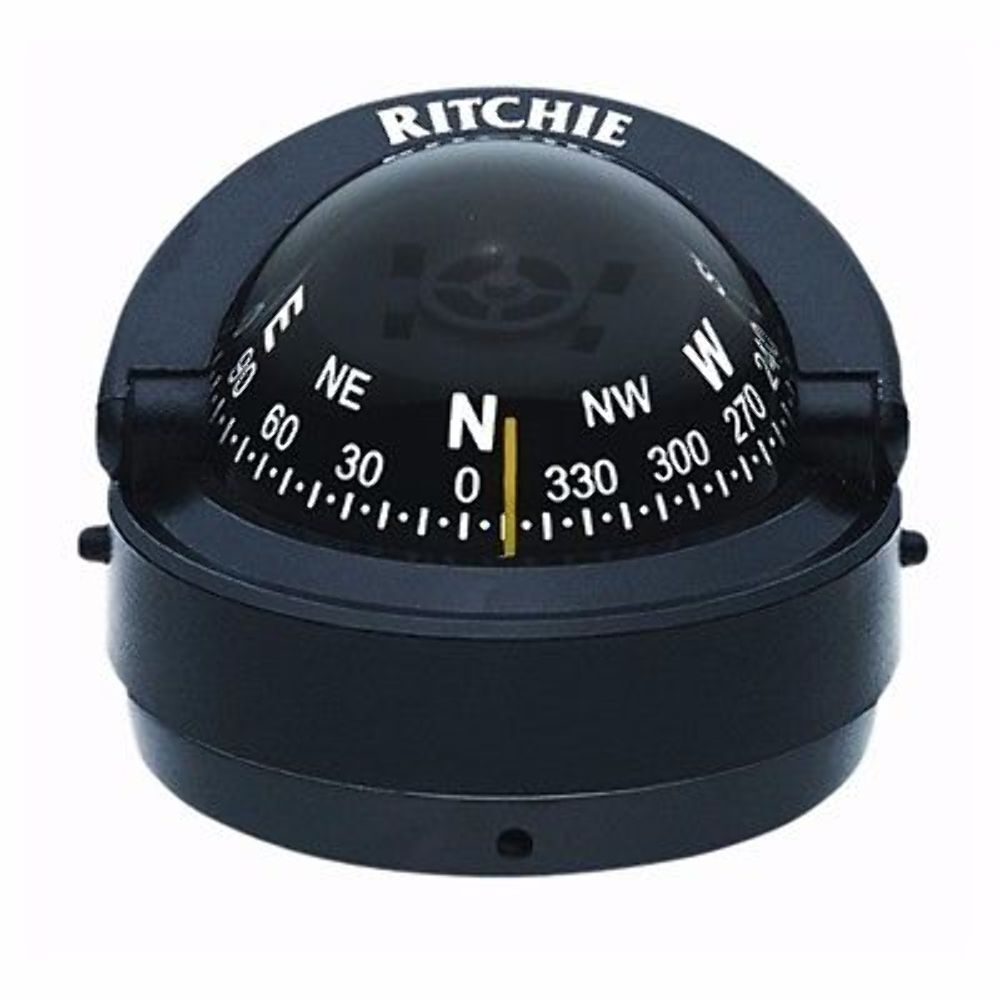 Ritchie Explorer Compass S-53 Traditional Black Surface Mount Boat Marine Light