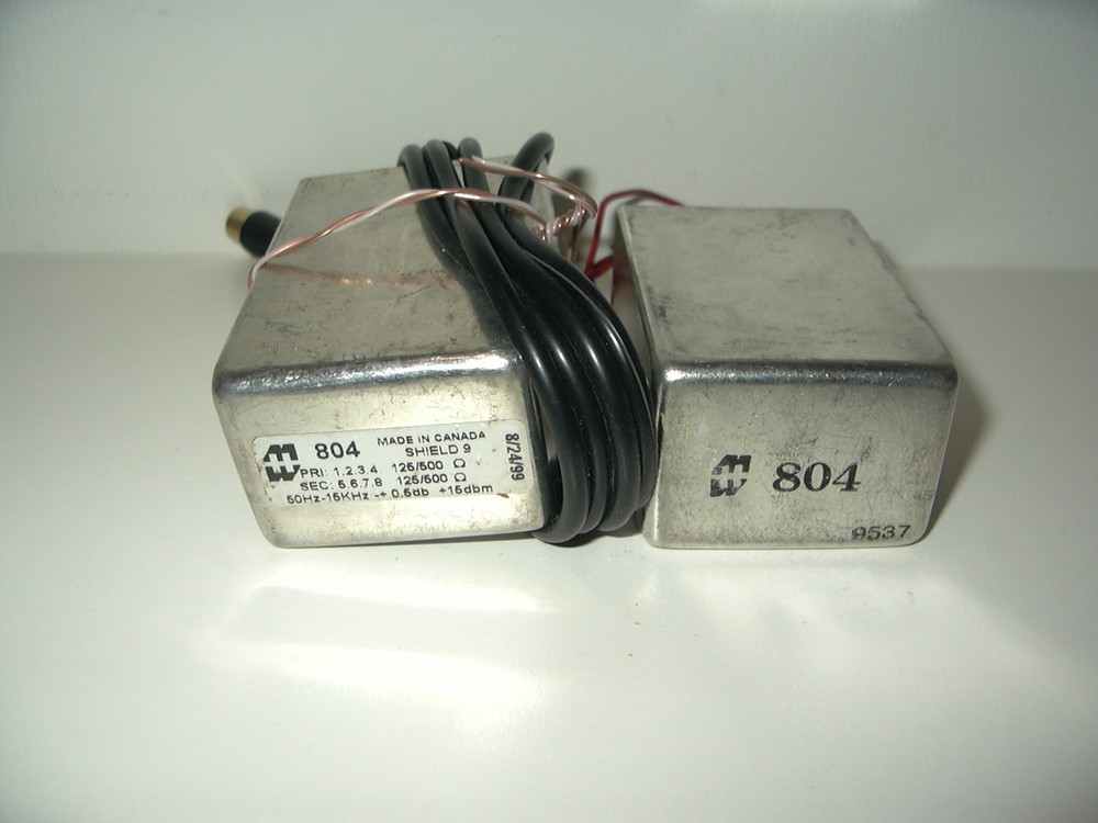 2 Hammond 804 Audio Transformers