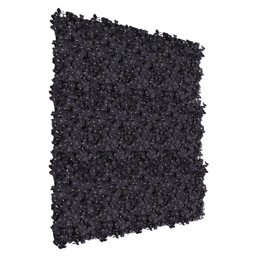 60*40cm 12 PCS Black Artificial Floral Backdrop Handmade Flower Wall Panel