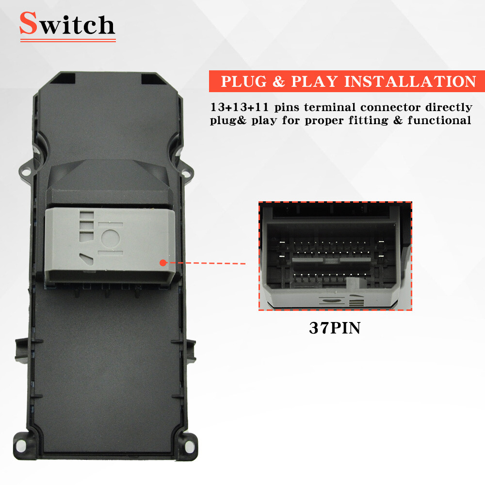 Master Power Window Switch For 2008-2012 Honda Accord Front Left Driver Side