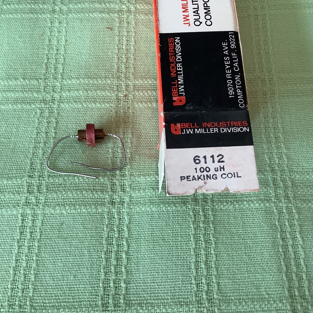 Miller 6112 video peaking coil 100uH