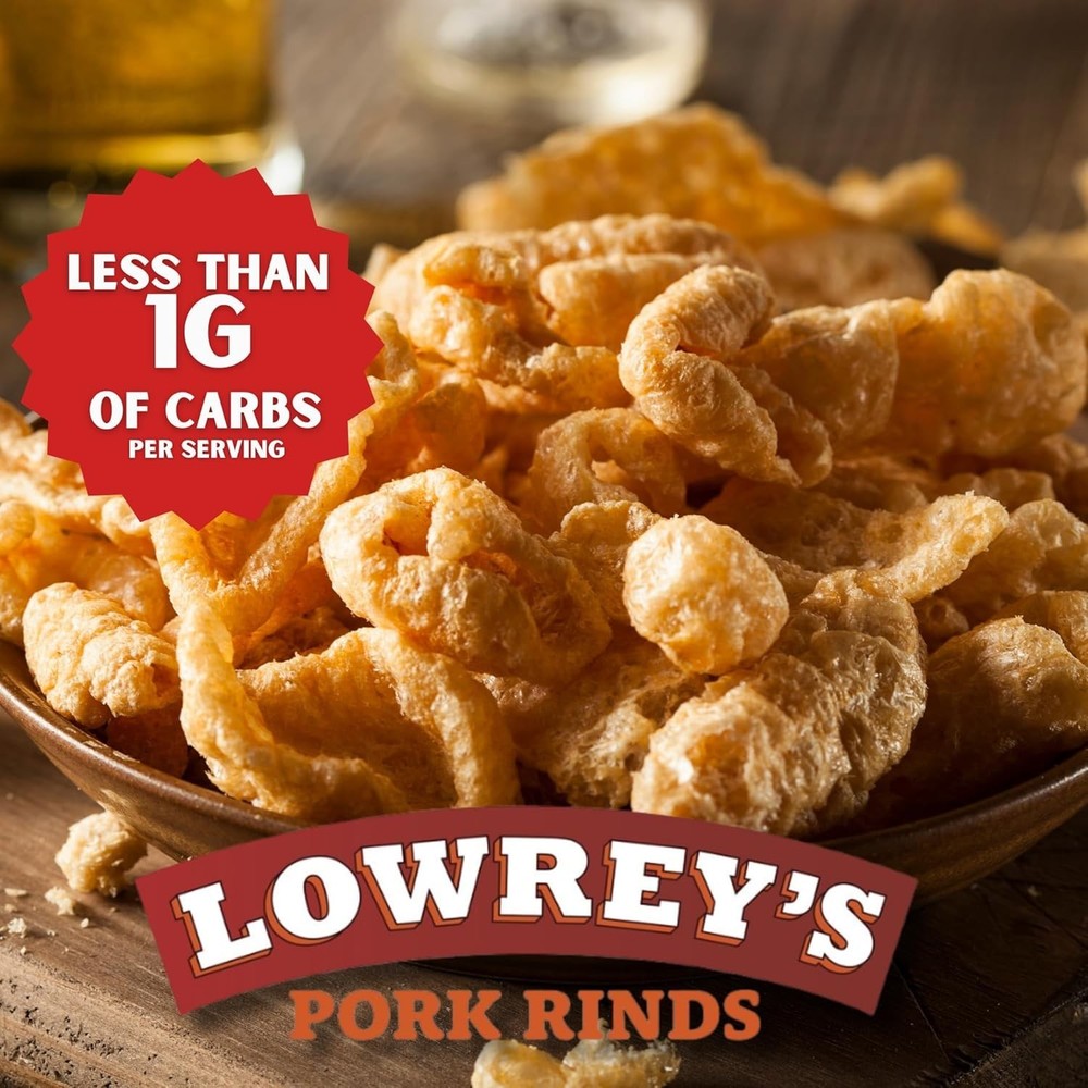 Microwave Pork Rinds Snack Pack Crispy Low-Carb Protein Chicharrones